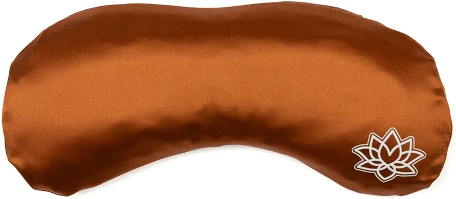 Soft Silk Eye Pillow – with Lavender and Linseed Filling for Yoga, Relaxation and Meditation